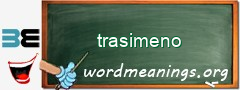 WordMeaning blackboard for trasimeno